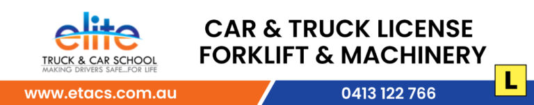 Start training with Elite Truck and Car School Brisbane Gold Coast QLD