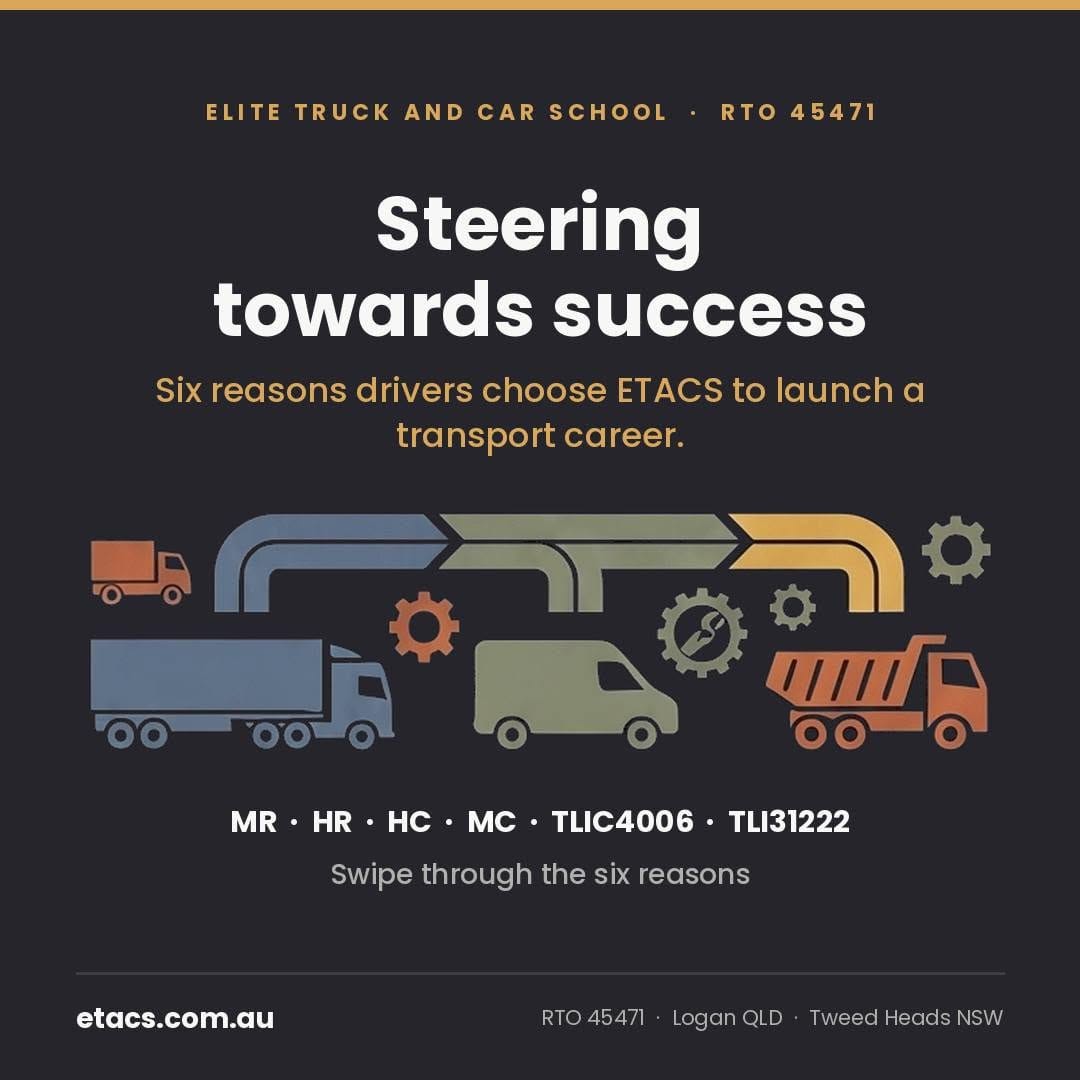 Six reasons drivers train with Elite Truck and Car School