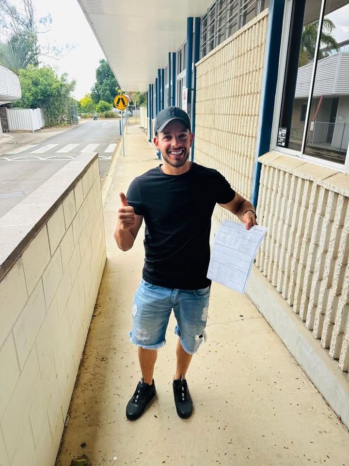 Lucas Passes His HR Licence Test at Zillmere